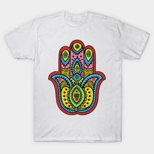 Hippie Love Hamsa (4) T-Shirt